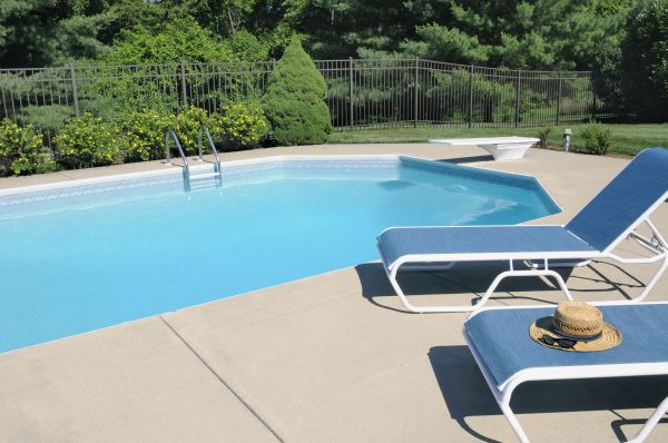 Poolside Concrete Installation in Modesto