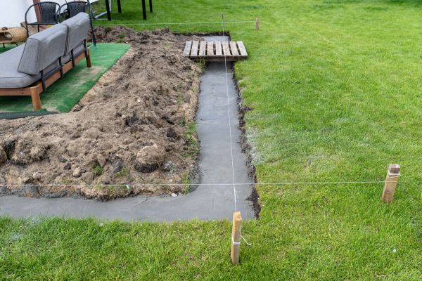 Cement Footer Installation in Modesto