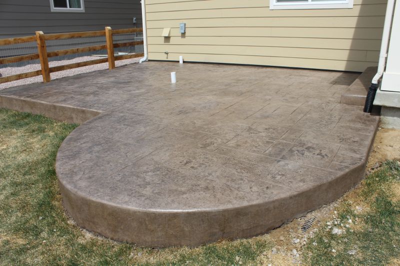 Cement Patio Installation detail