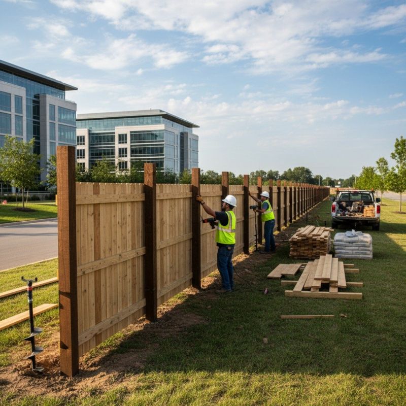 Concrete Fence Construction detail